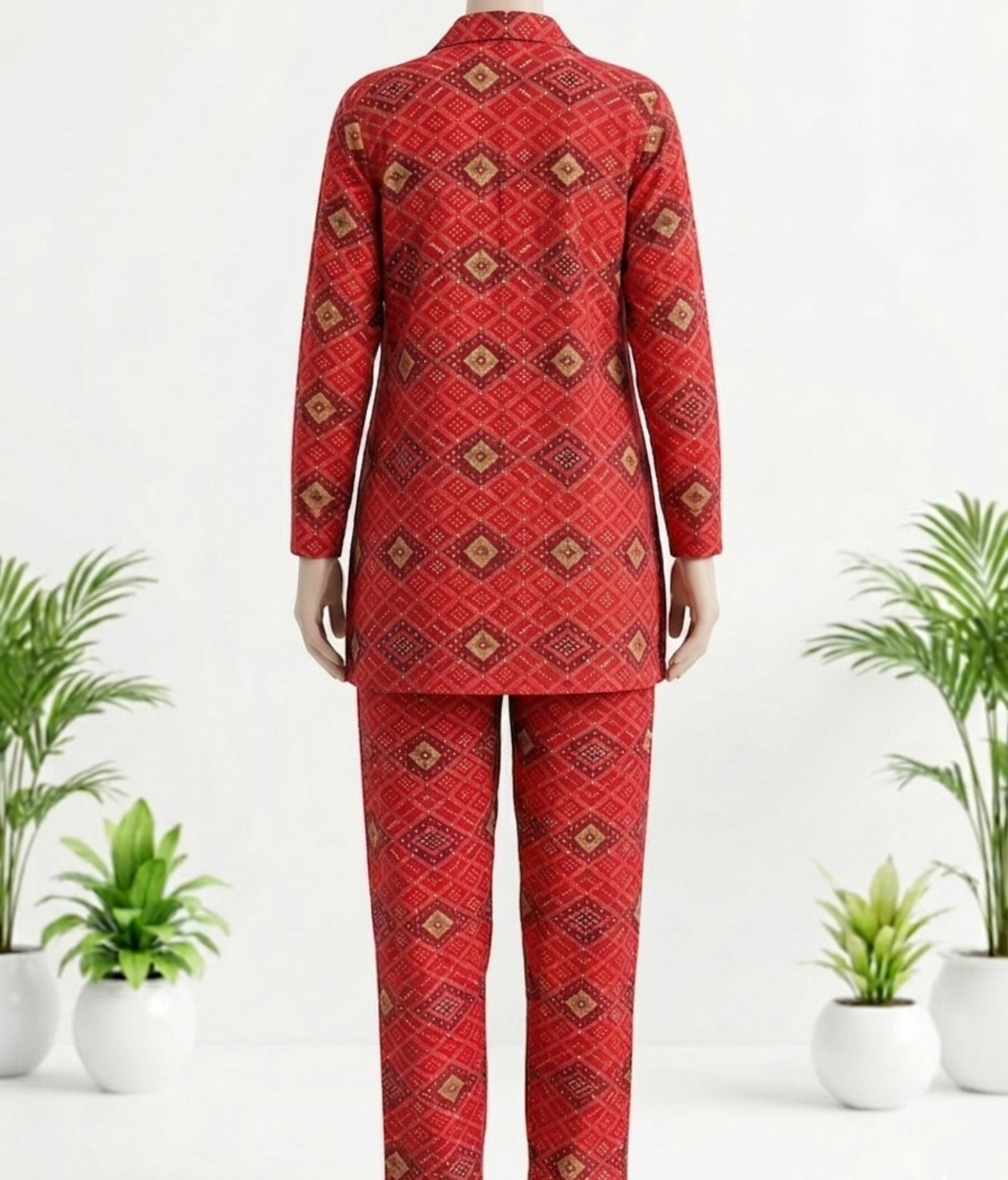Ruby Chunri Co-Ord Set