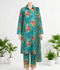 Mint Flora - 3 Piece Suit