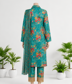 Mint Flora - 3 Piece Suit