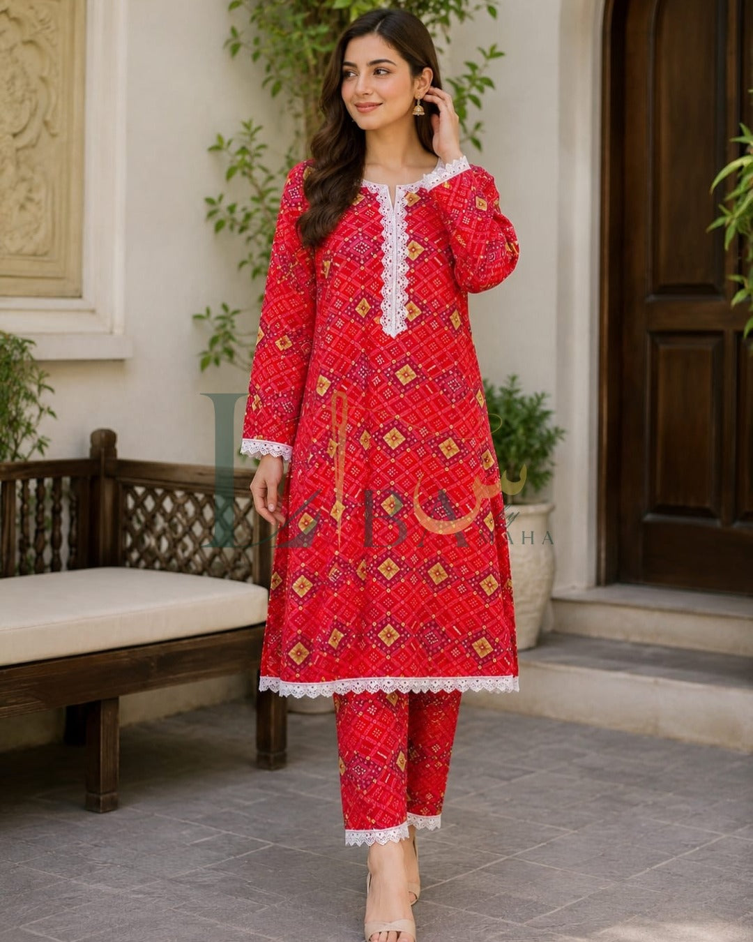 Ruby Chunri 2 Piece