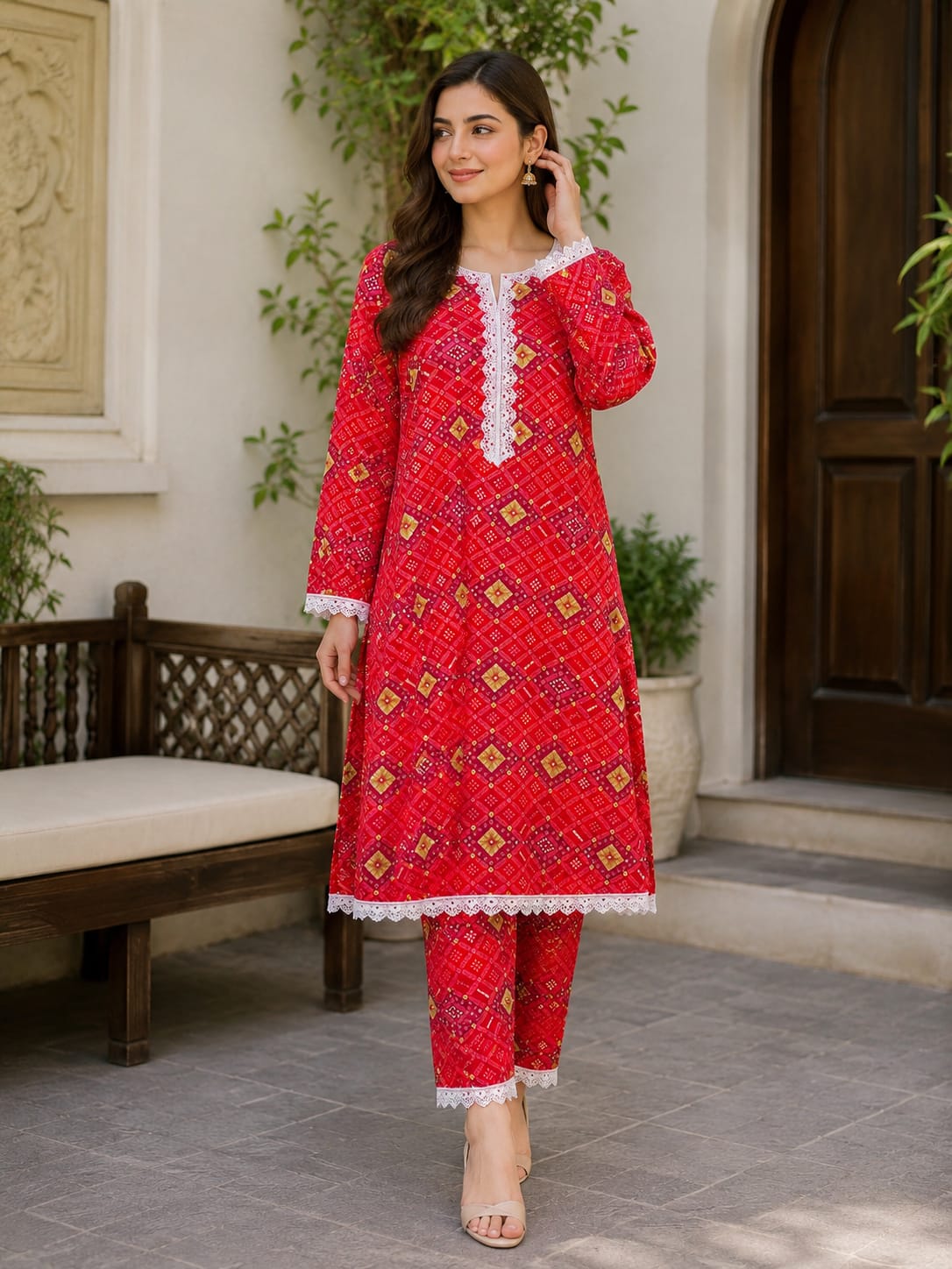 Ruby Chunri 2 Piece